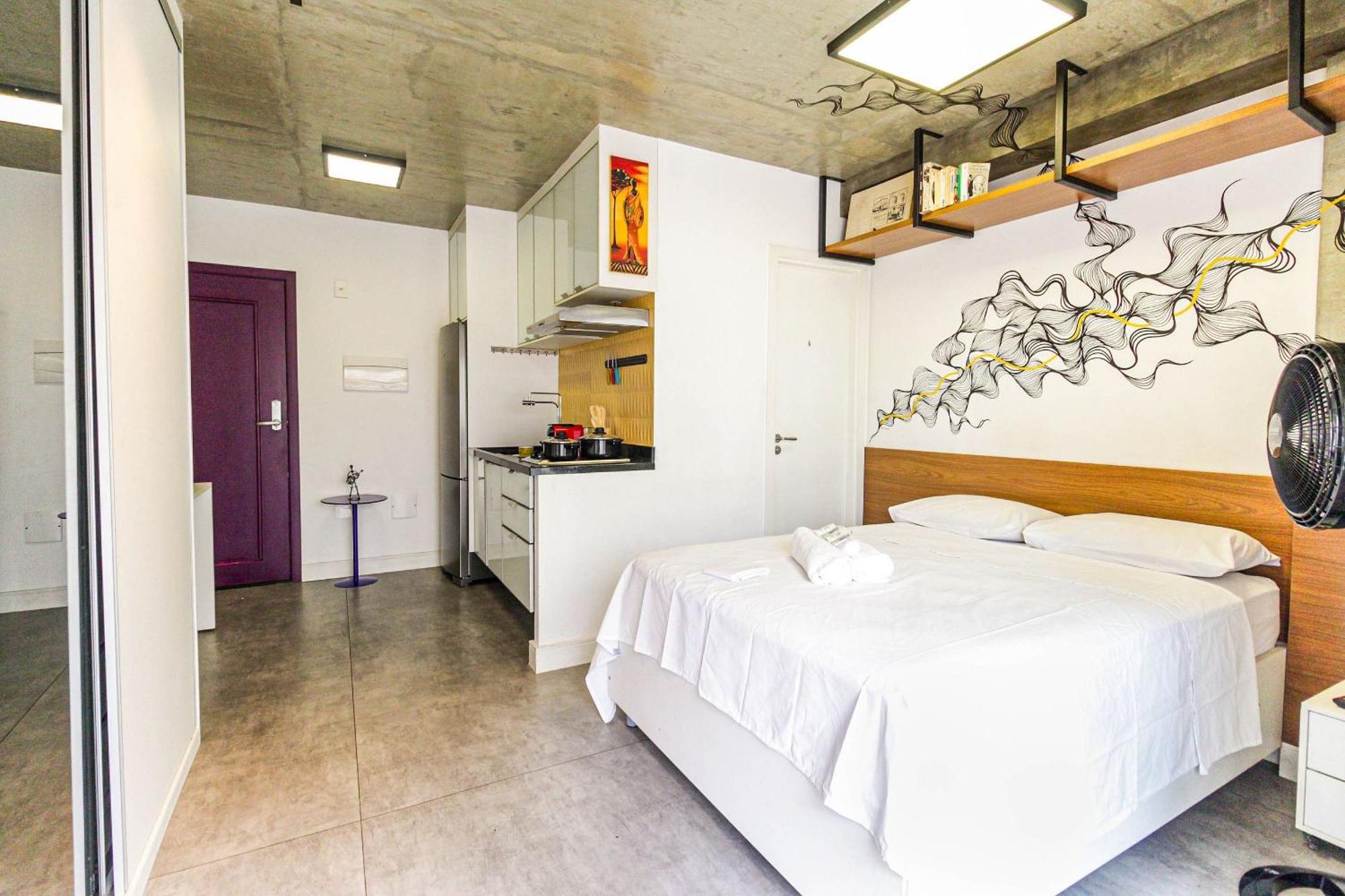 Bk407 - Aconchegante | Metro Republica Apartamento *