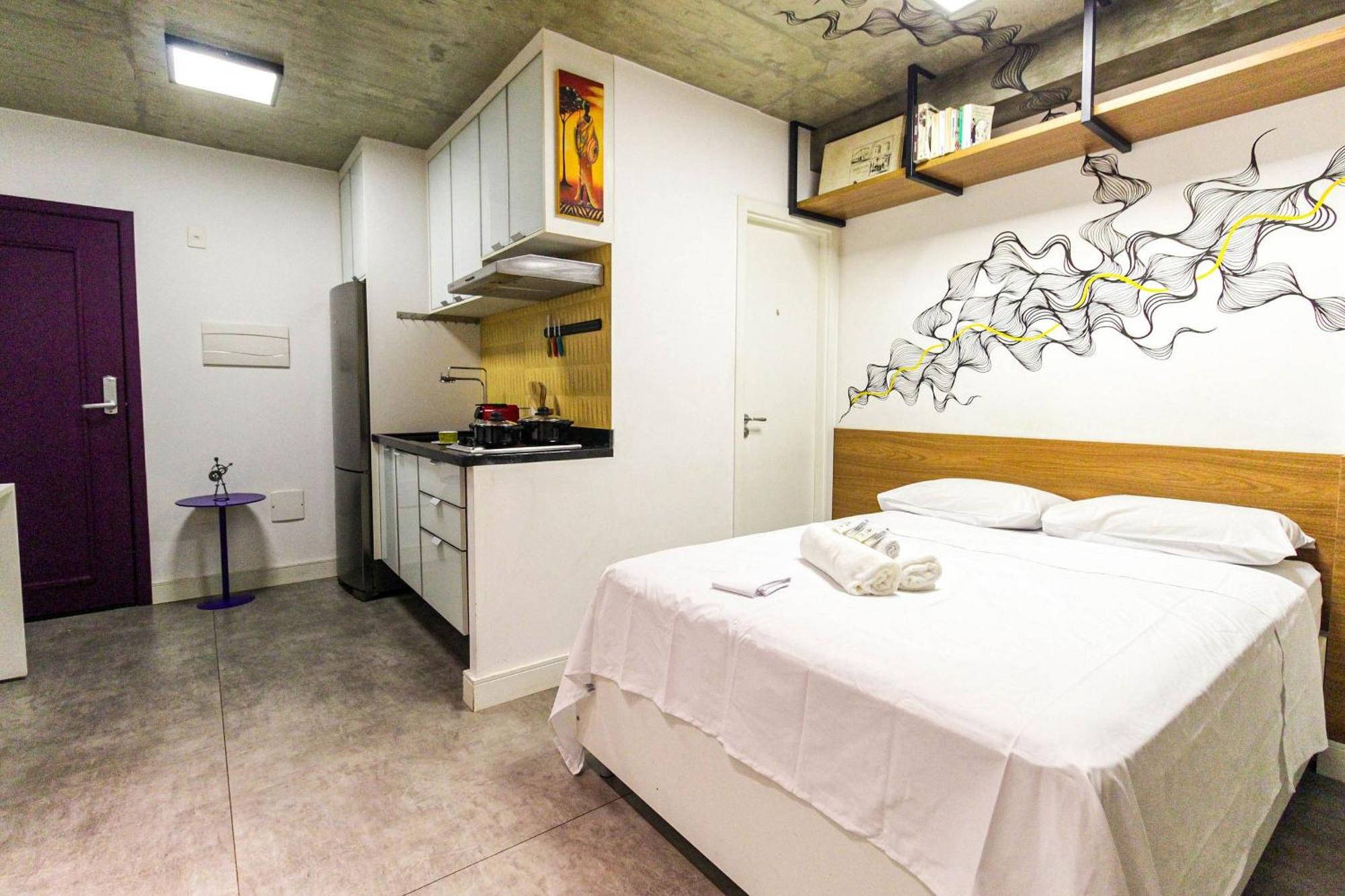 Bk407 - Aconchegante | Metro Republica Apartamento